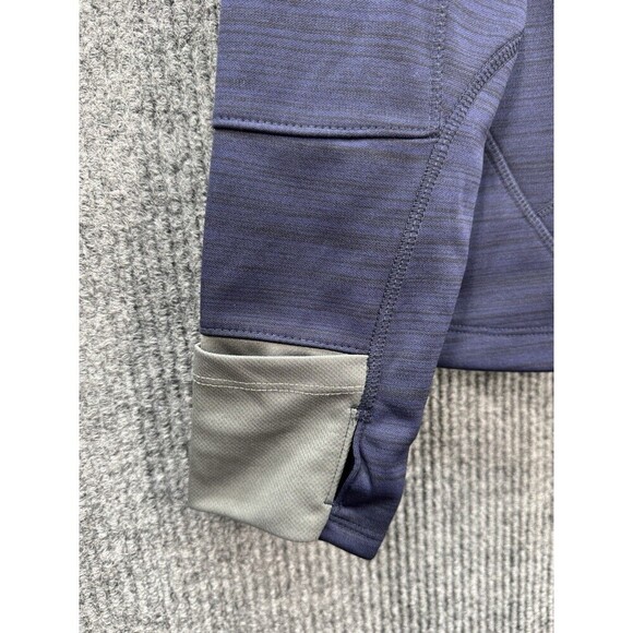 NFL Tennessee Titans 1/4 Zip Pullover Hoodie Womens Large Navy Blue Thumbholes - Picture 6 of 9